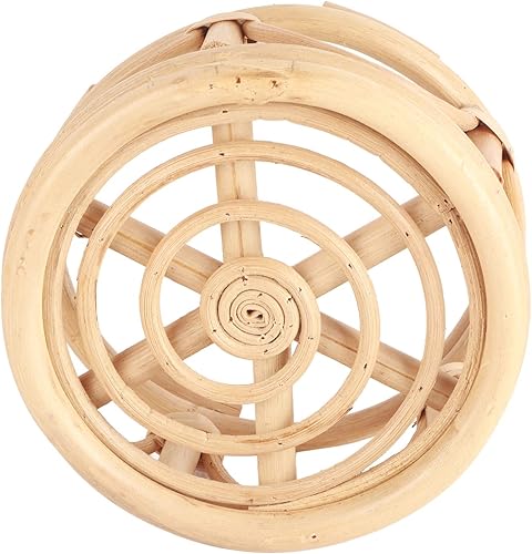 Miniatura 4 de Soporte para plantas de interior de ratán, 4 soportes de ratán de mimbre para patio (15.0 x 5.9 x 8.3 in)