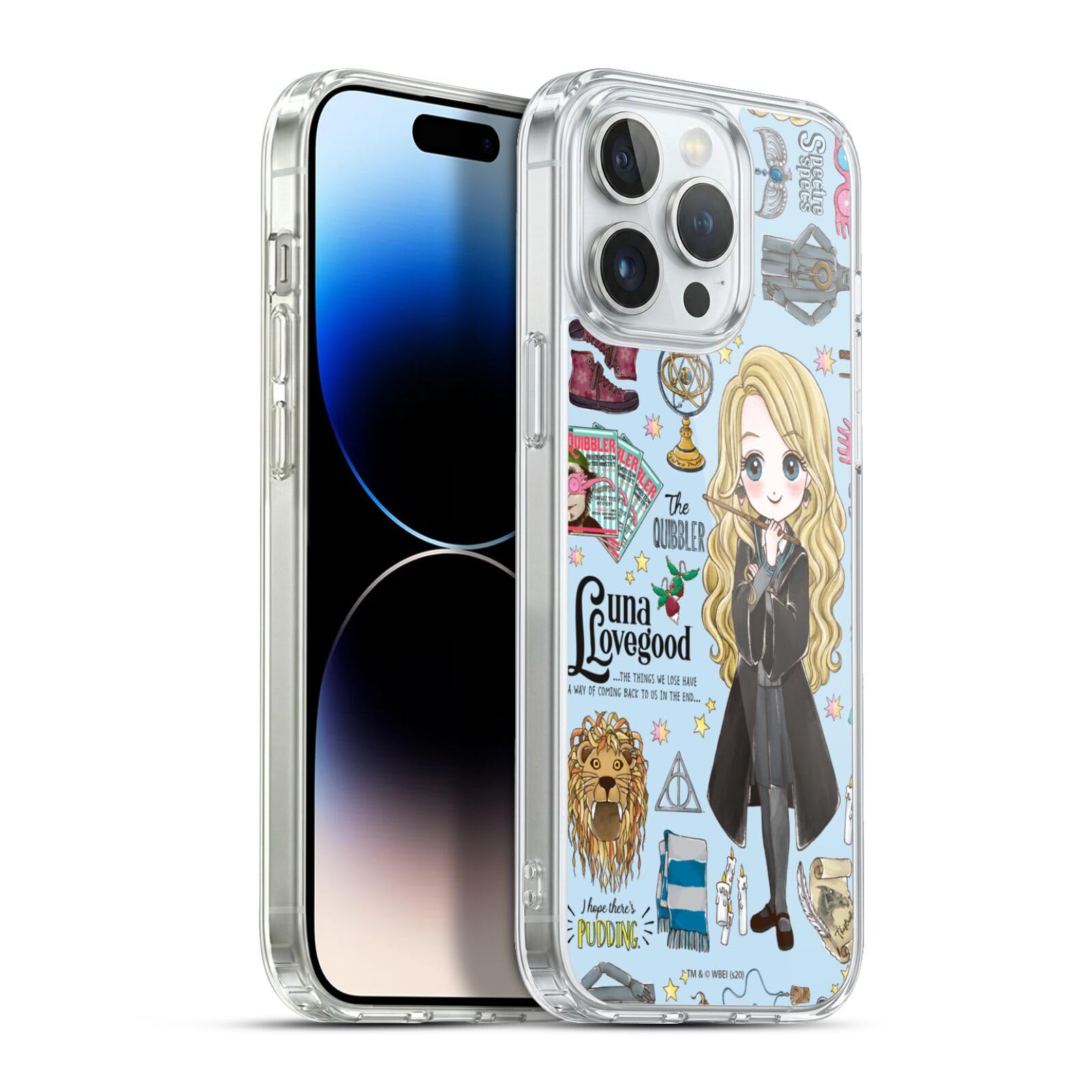 Head Case Designs Licenciado Oficialmente Harry Potter Patrón Luna Reliquias de la Muerte XXXVII Caso Funda de Gel Suave Compatible con Apple iPhone 12 / iPhone 12 Pro — view 134