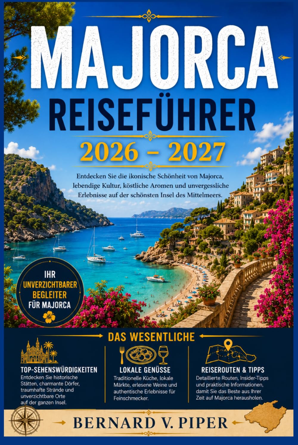 MAJORCA REISEFÜHRER 2026-2027: Entdecken Sie Palma, die Serra de Tramuntana, Küstendörfer, Strände, lokale Küche, malerische Autostrecken, Outdoor-Abenteuer und vorgefertigte Inselrouten.