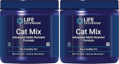 Miniatura 9 de Life Extension Cat Mix, suplementos de comida para gatos, salud del corazón, probióticos, L-arginina, Taurina, B12, ácido fólico, vitamina C,