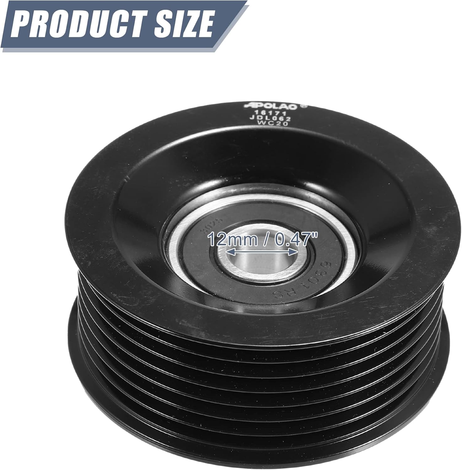 X AUTOHAUX 11925-JK20D Car Accessory Drive Belt Idler Pulley Tensioner Pulley Guide Pulley for Nissan GT-R 2011-2023 for Nissan Z 2010-2022