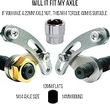 E Bike Torque Arm Set, Heavy Duty Universal, M14, Electric Bicycle E Bike Rear Axle, 6mm Thick, Made from Stainless Steel, Suit 1000W 2000W 3000W Motors. - 4