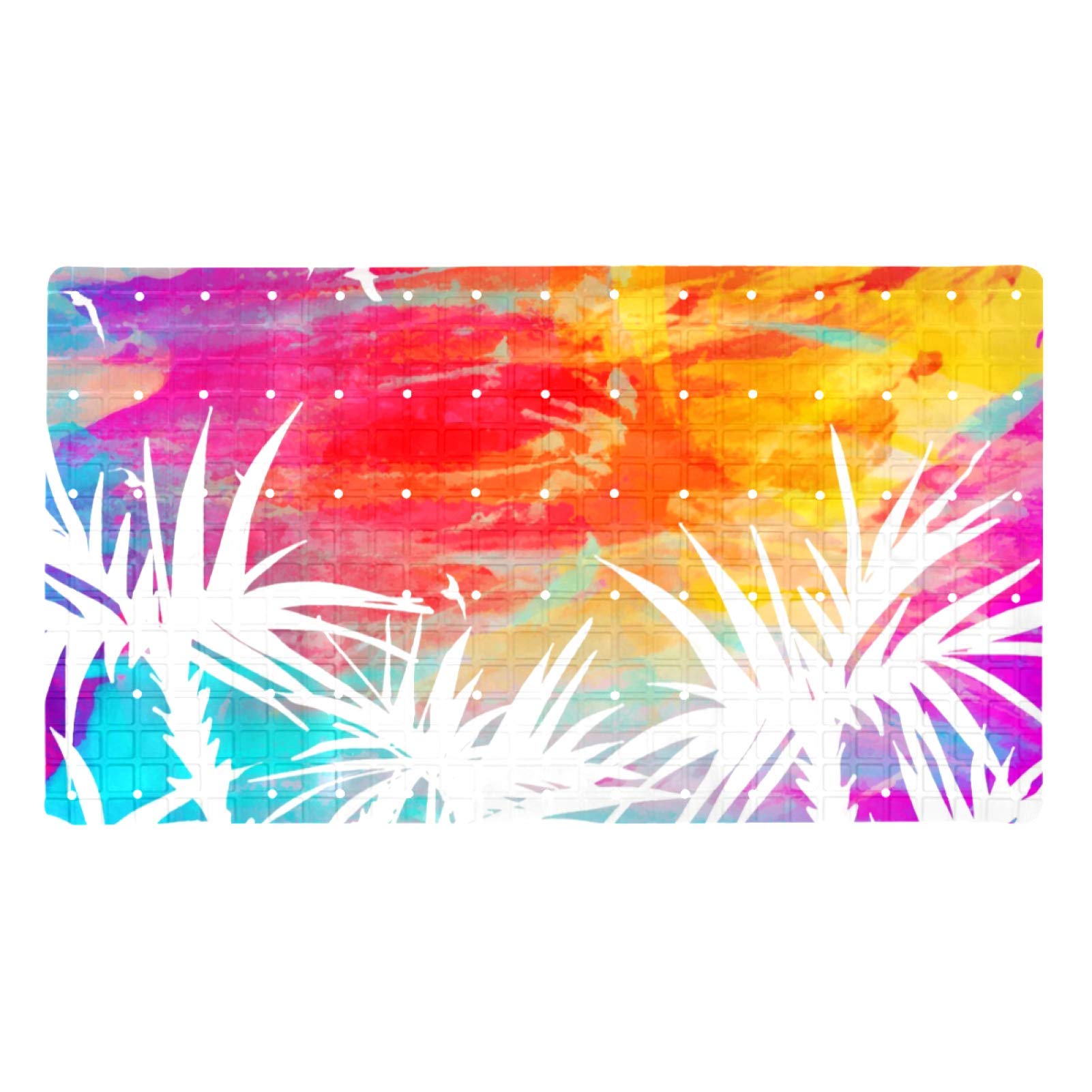 Tapis de douche antidérapant hôtel avec ventouses puissantes et revêtement PVC souple