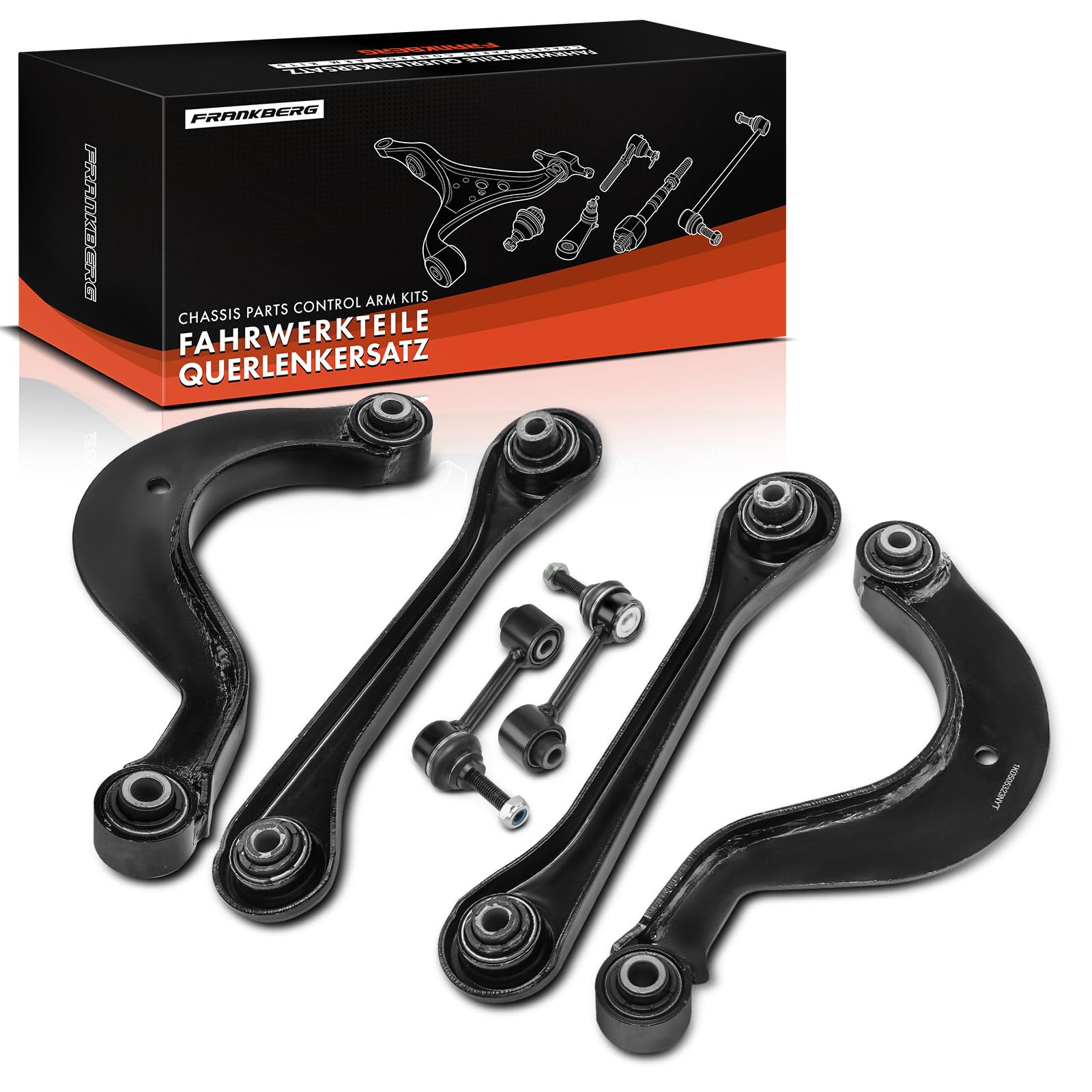 Frankberg Ensemble de bras de suspension arrière, 6 pièces 1K0505323P