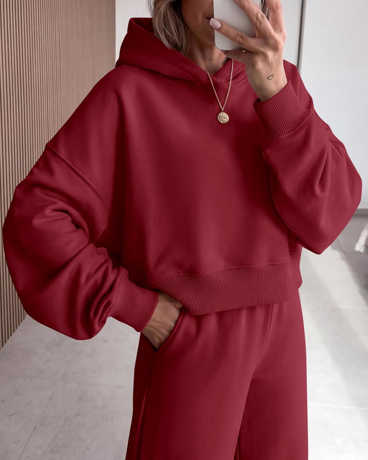 PRETTYGARDEN Women 2 Piece Hoodies Sweatpants Sweatsuits image 4