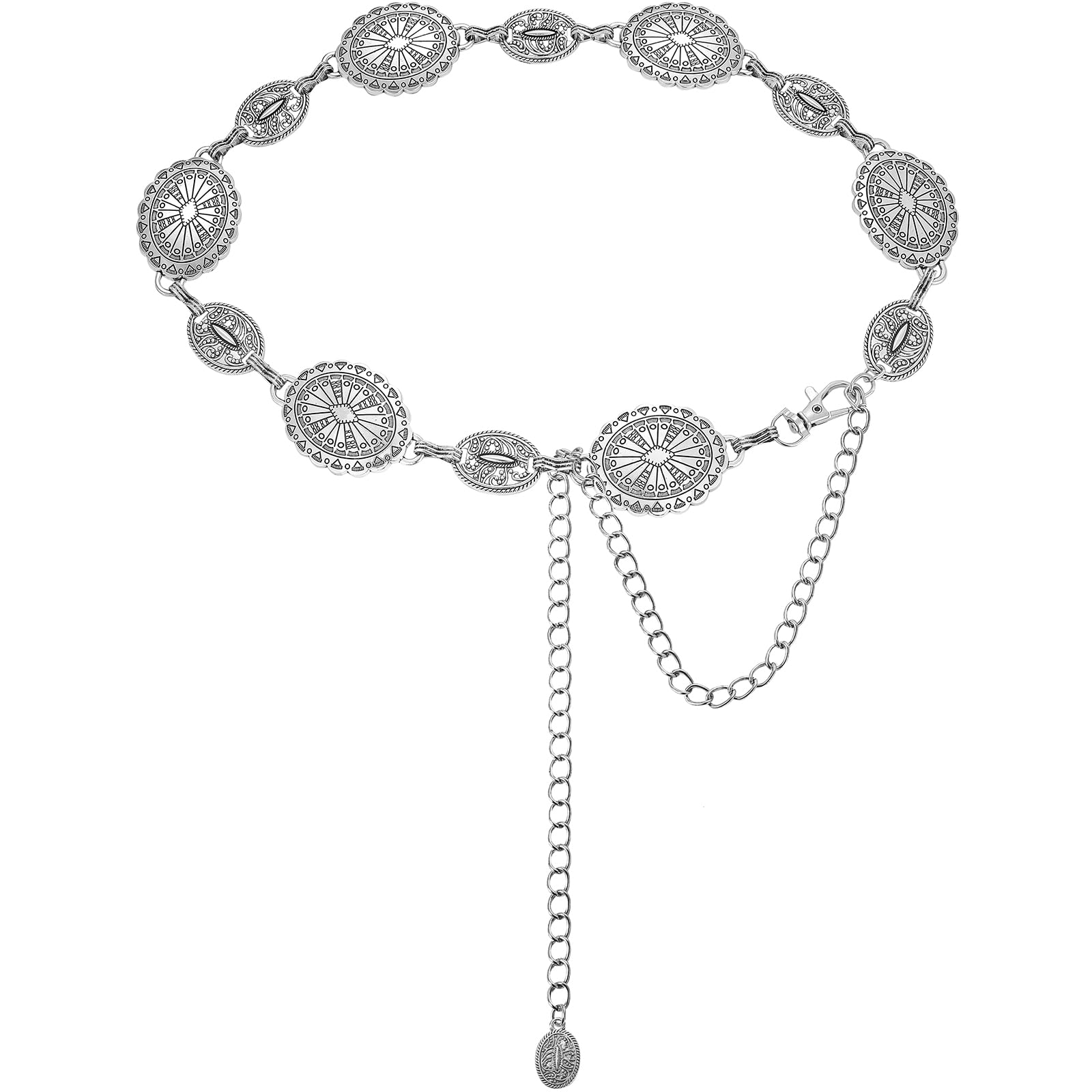 NEOREAL Metal Waist Chain Retro Fashion Body Belly Belt Gold Silver Belts Jewelry Accessories for Women Girls