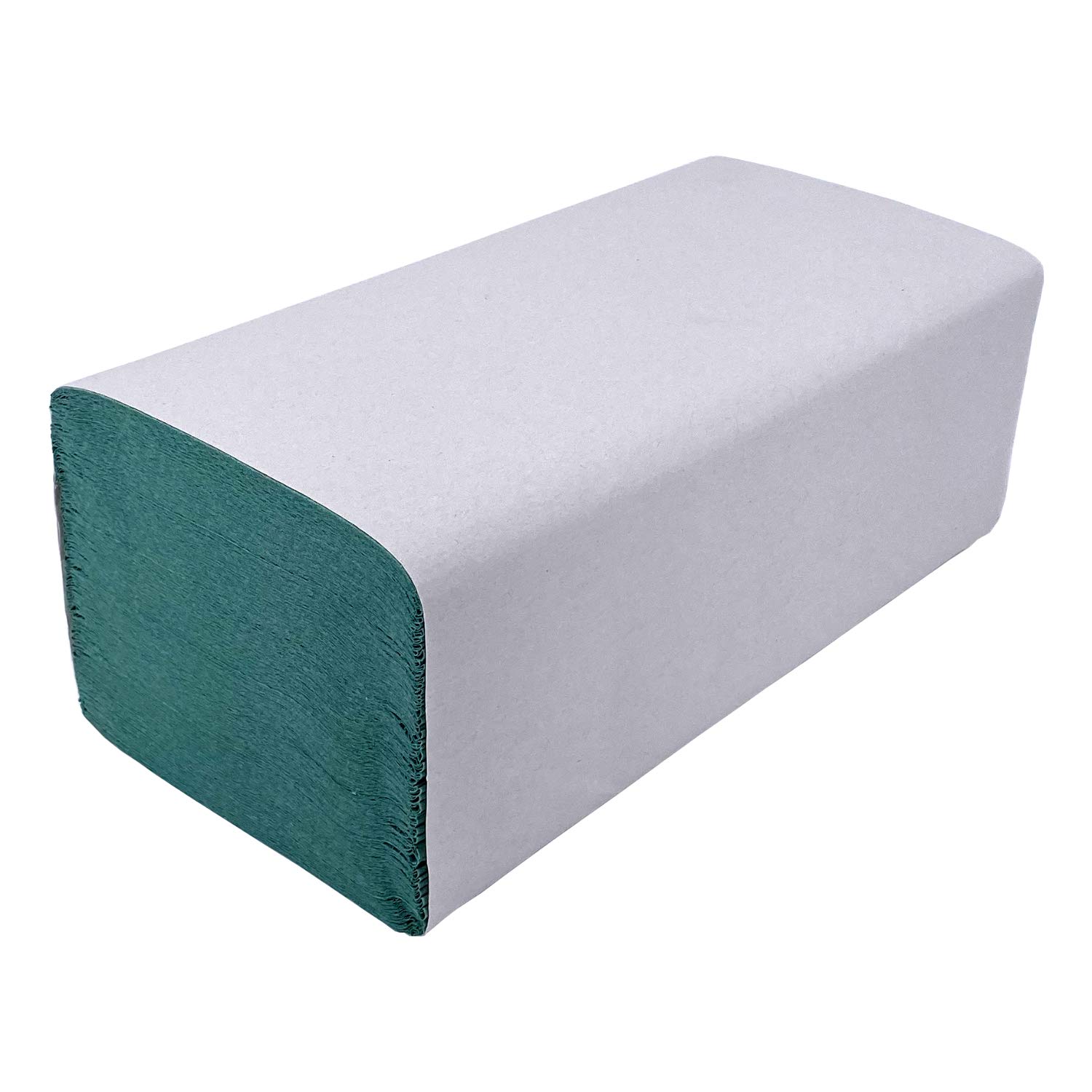 Falthandtücher Grün Premium | 5.000 Blatt | Recycling 1-lagig 25 x 23 cm | ZZ/V-Falz Papierhandtücher geeignet für Handtuchspender | Ideal für Gastronomie, Krankenhäuser, Praxen uvm.