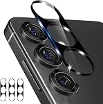 imluckies 3 Packs for 6.2" Samsung Galaxy S25 Camera Lens Protector Tempered Glass, 9H Anti-Scratch & HD Clear, Easy to Install Case-Friendly for S 25 [Not for S25+], Black