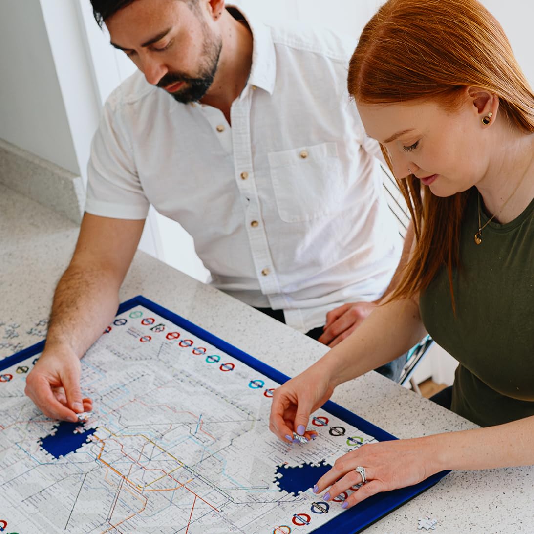 Puzzle da 1000 pezzi mappa della metropolitana di Londra | TFL | Prodotto nel Regno Unito | Puzzle durevole della metropolitana di Londra | Puzzle per adulti | Gibsons Games