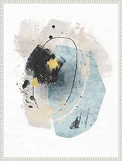 Amanti Art Framed Canvas Wall Art 30x23 Meteor Shower No. 2 by Suzanne Nicoll, Framed Wall Art Canvas, Abstract Artwork, Traditional Decor, Large Poster Painting for Living Room, Bedroom, Bathroom,