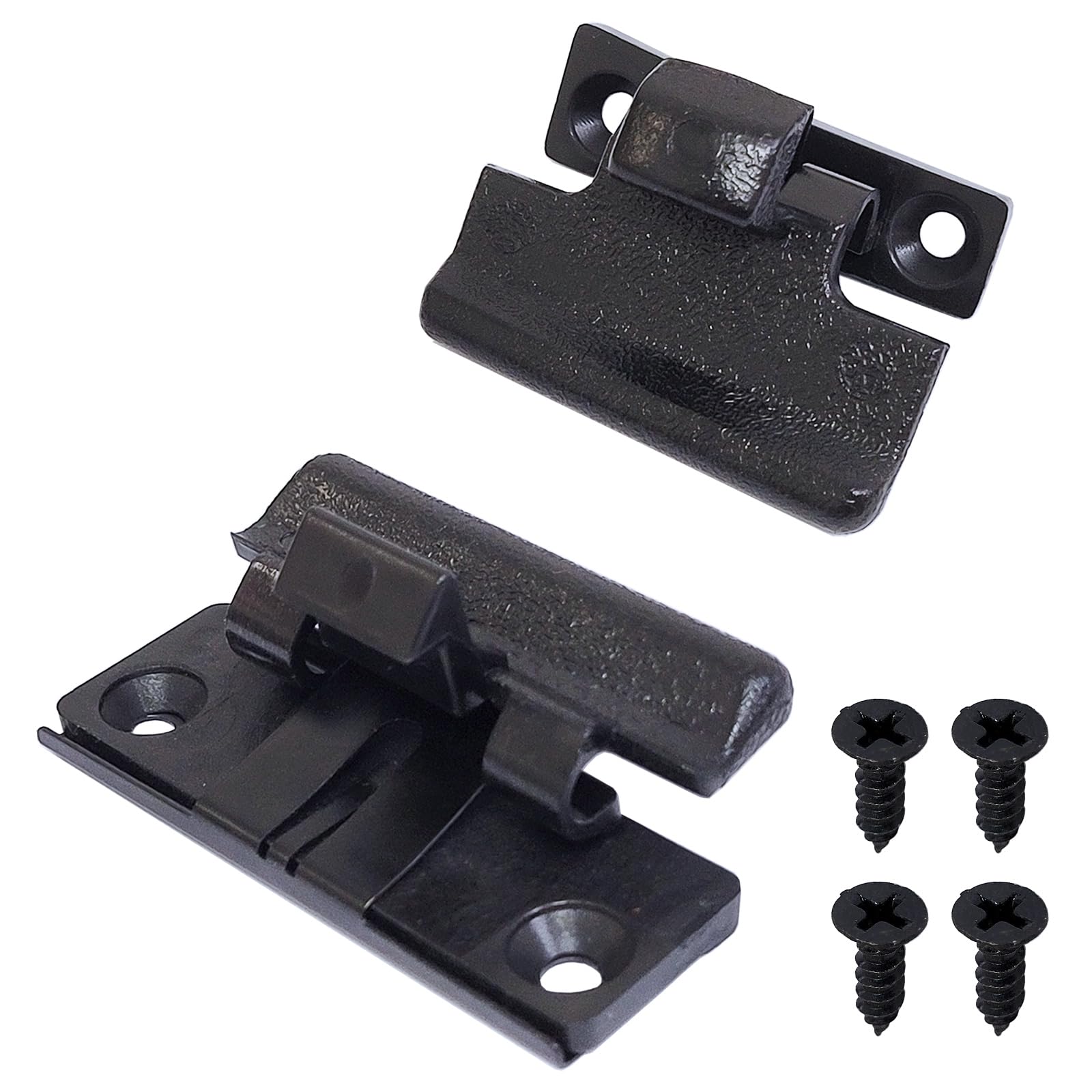 2 cierres de tapa para reposabrazos de consola central interna de coche, repuesto superior inferior compatible con Mitsubishi Pajero V73 V75 V77 V93 V97 Montero MR532555 MR532556