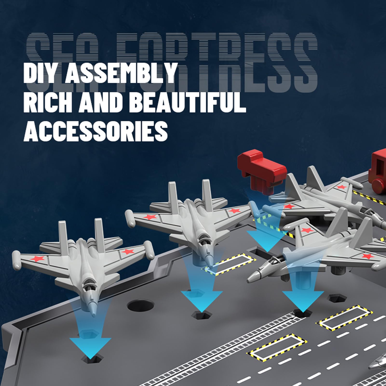 Eacam RC Warship DIY Kit de Portaaviones de Control Remoto con Apagado Automático para Adultos y Niños (Gris 2 Baterías)