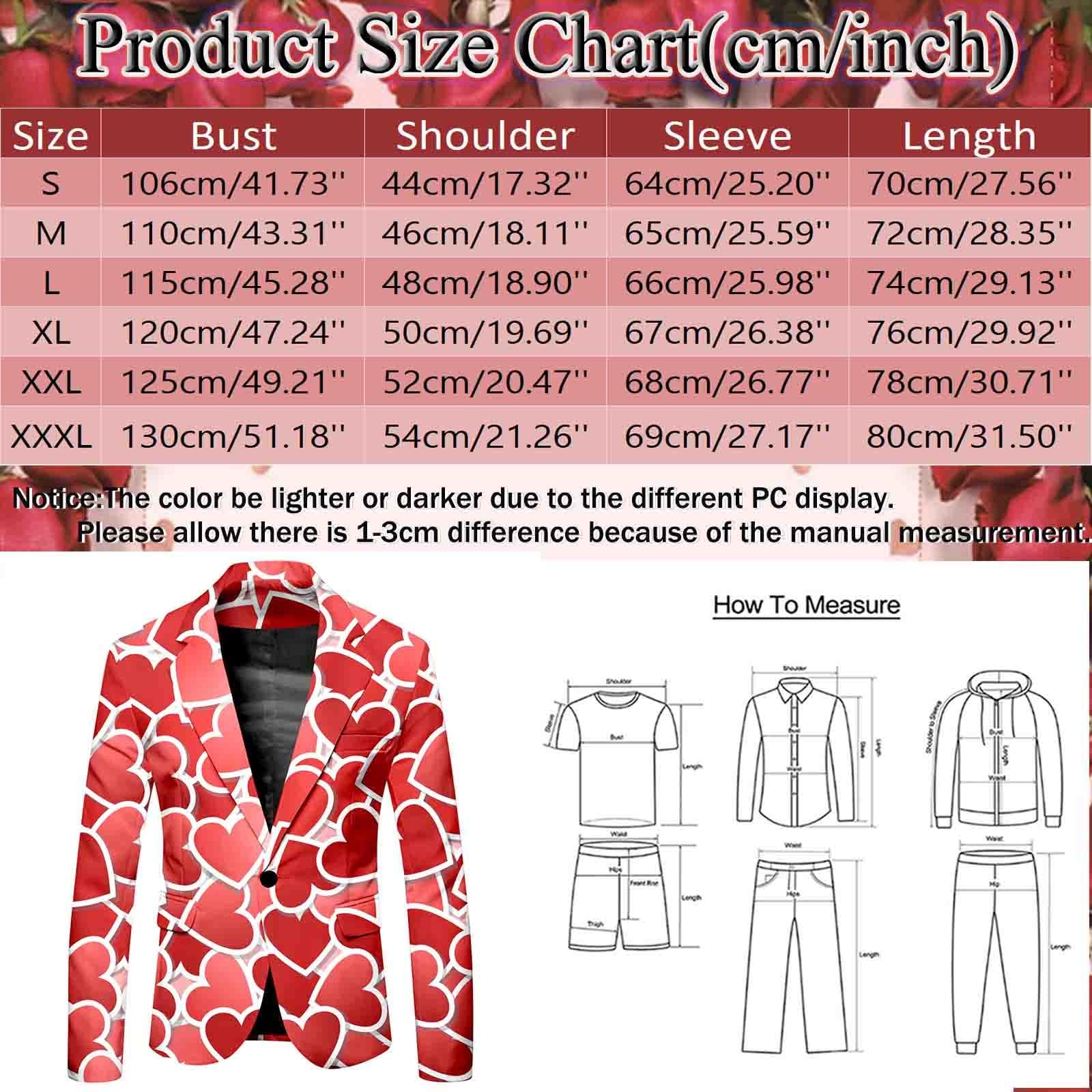 Costume pour homme avec imprimé cœur, veste de costume pour homme, coupe droite, veste hippie, blazer pour mariage, fête, carnaval, bal de fin d'année, veste de smoking festive