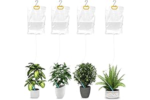 4Pcs Self Watering System for Plants while Away on Vacation, Plant IV Water Bag