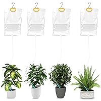 Vista 1 de 4Pcs Self Watering System for Plants While Away on Vacation, Plant IV Water Bag, Indoor Plant Watering System Device, 30 Days Automatic Plant