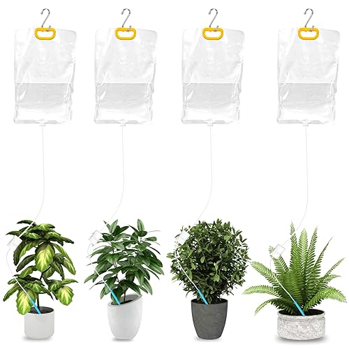 Sistema de riego automático de 4 piezas para plantas mientras está fuera de vacaciones, bolsa de agua para plantas IV, dispositivo de sistema de disponible en Yaxa Peru