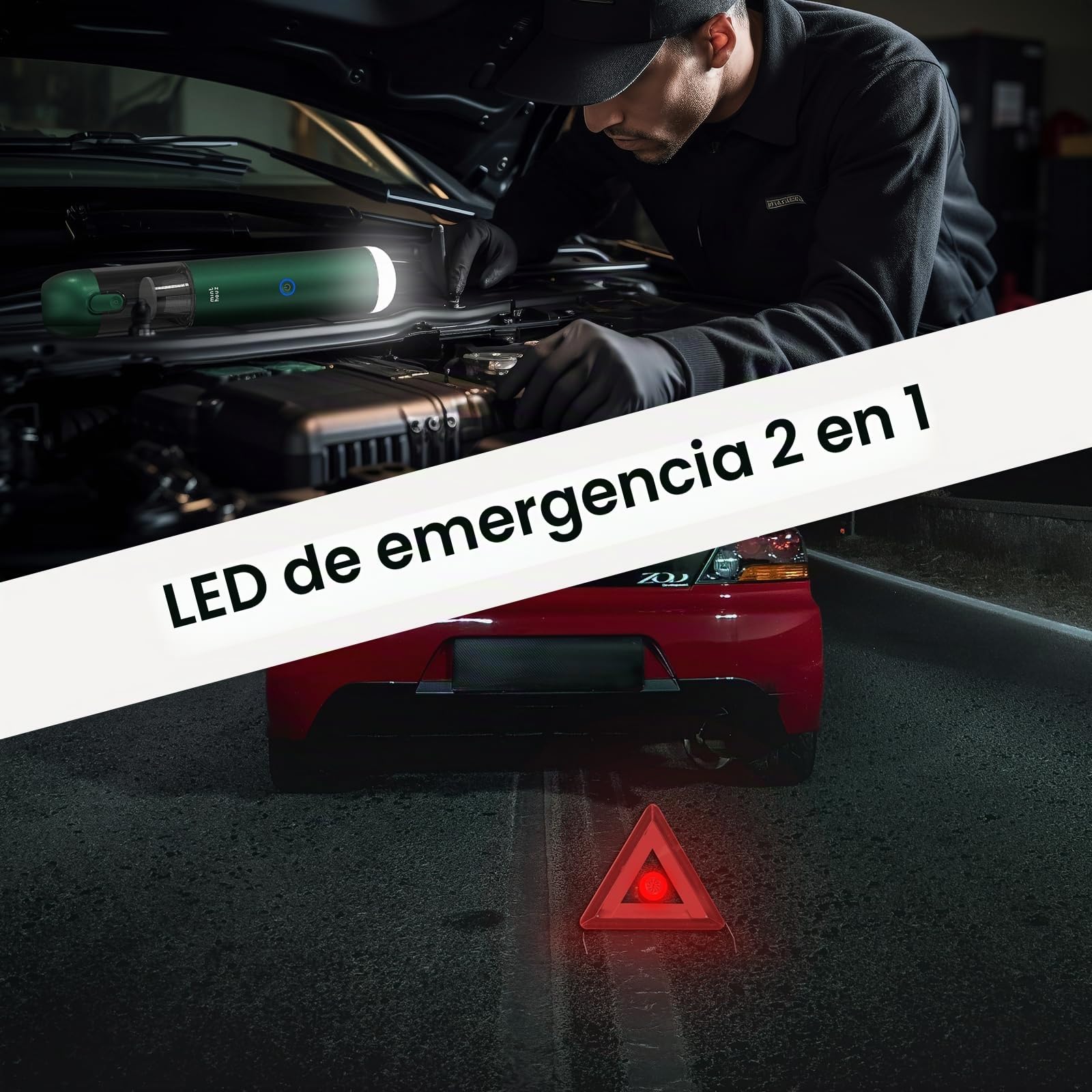 Minthouz Aspiradora de Mano 17000Pa/120W Aspirador de Coche Portátil Aspiradoras de Mano sin Cable 3 en 1, para el Hogar, el Coche y Las Mascotas