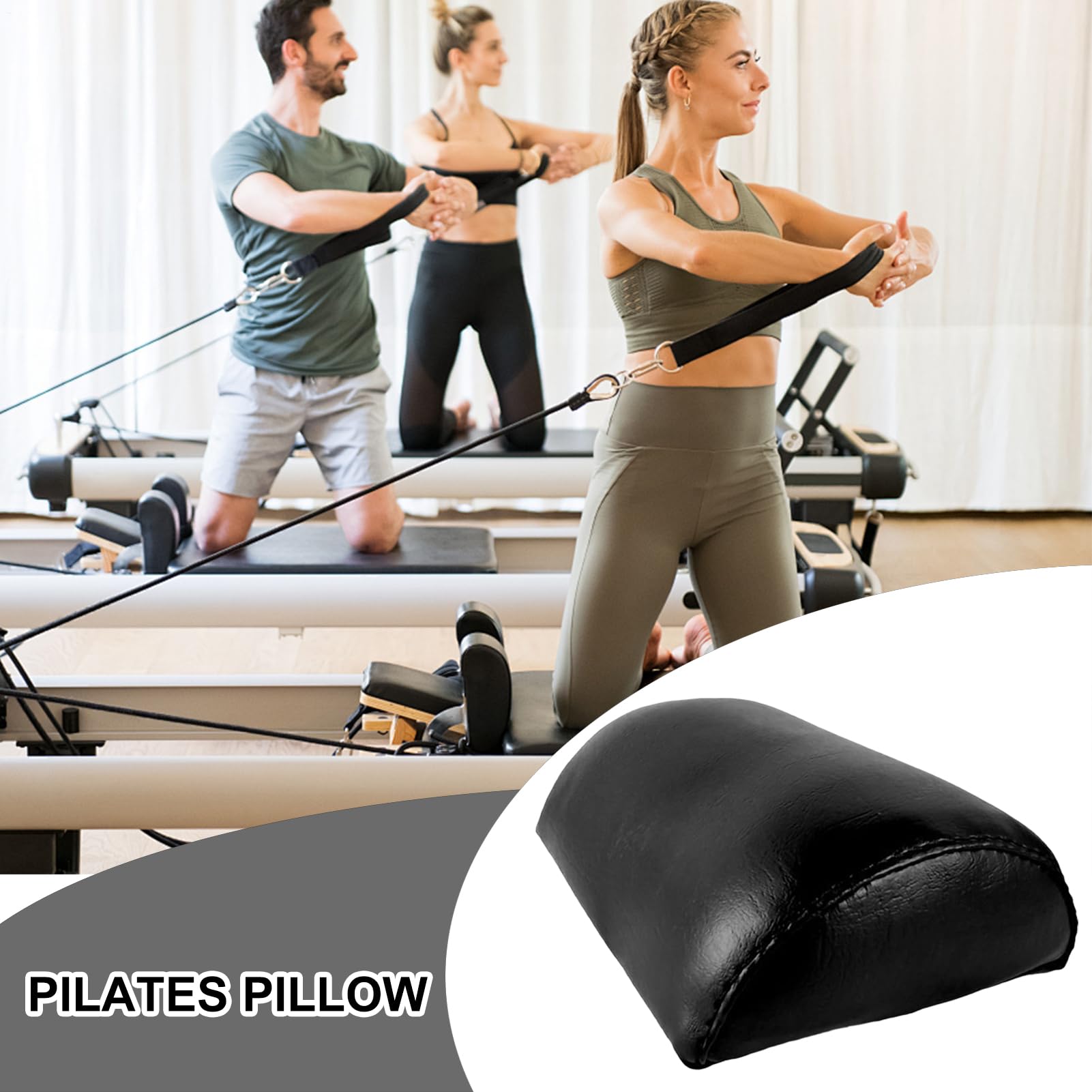 per pilates, ergonomico, confortevole, supporto poggiatesta per allineamento del collo, design morbido, per yoga, palestra, soggiorno, forma durevole per allenamenti a casa, dormitorio, 1-2 cm