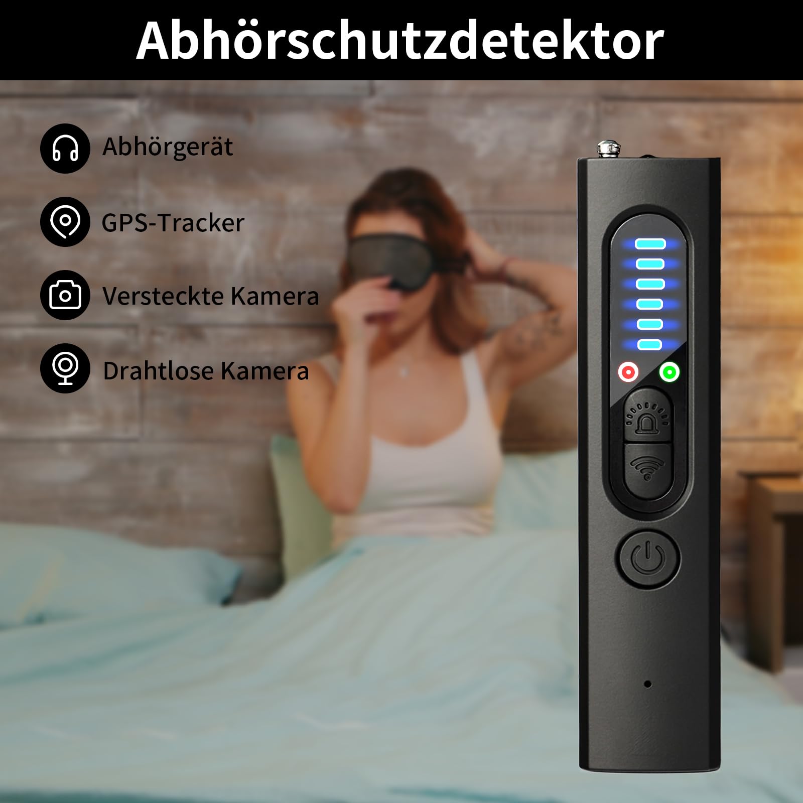 Rilevatore Microspie 4 In 1 - Per Telecamere, GPS, RF E GSM, 5 Livelli Sensibilità - Foto 9