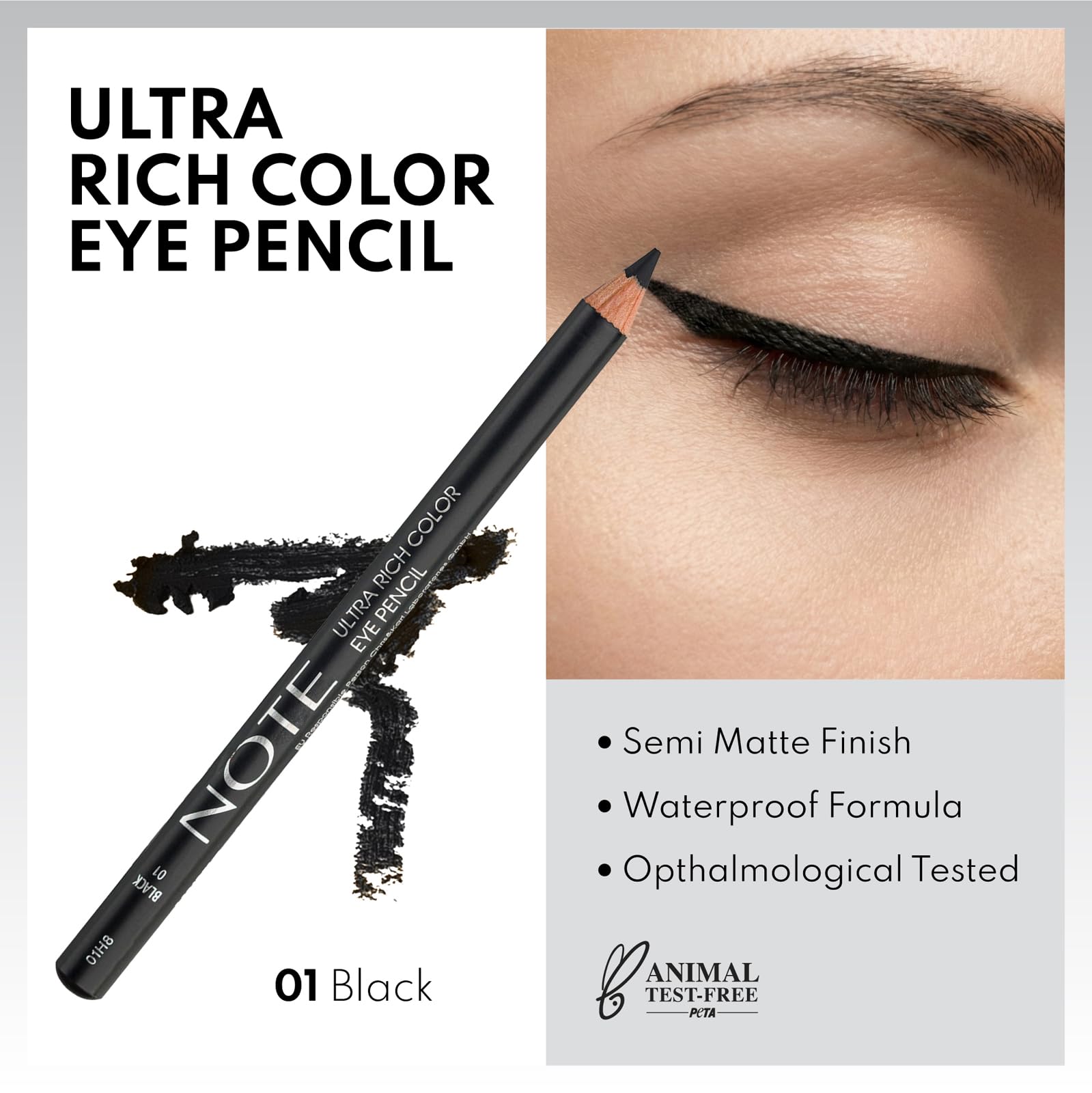 Black Smokey Eye Pencil Göz Kalemi 01