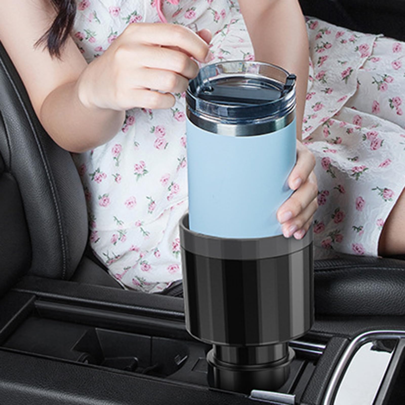 Amazon.co.jp: 車のカップホルダーエキスパンダー大型ボトル最大幅4.1