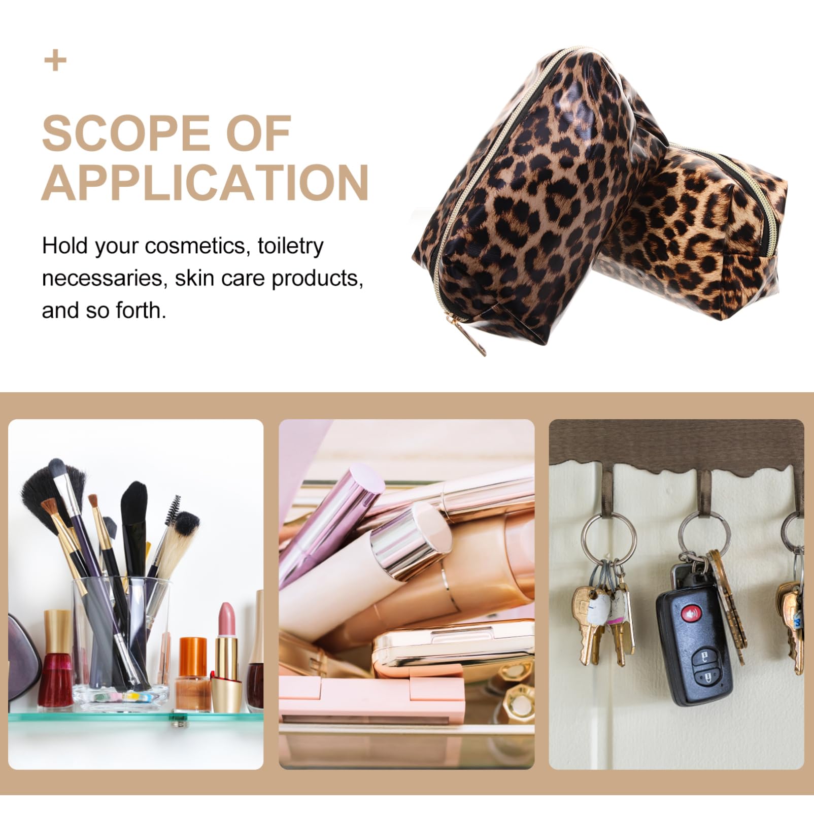 Healeved 4piezas Bolsa De Cosméticos De Gran Capacidad De Neceser De Portátil para Maquillaje y Artículos De Aseo Negro
