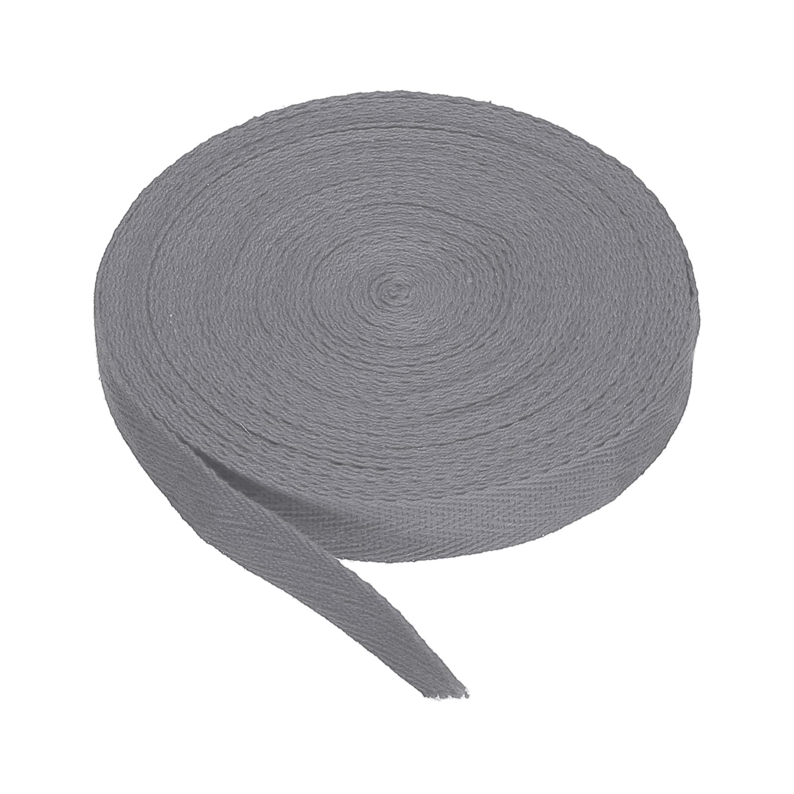 Ruban en coton à chevrons PATIKIL gris foncé avec texture premium pour finitions