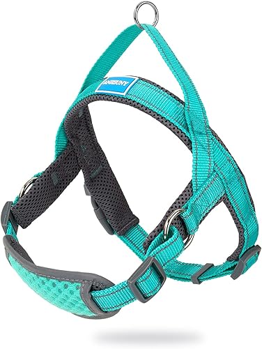 Arnés sin tirones para perro, ajustable, reflectante, transpirable, chaleco para cachorro, chaleco para perro, arnés acolchado de malla suave con