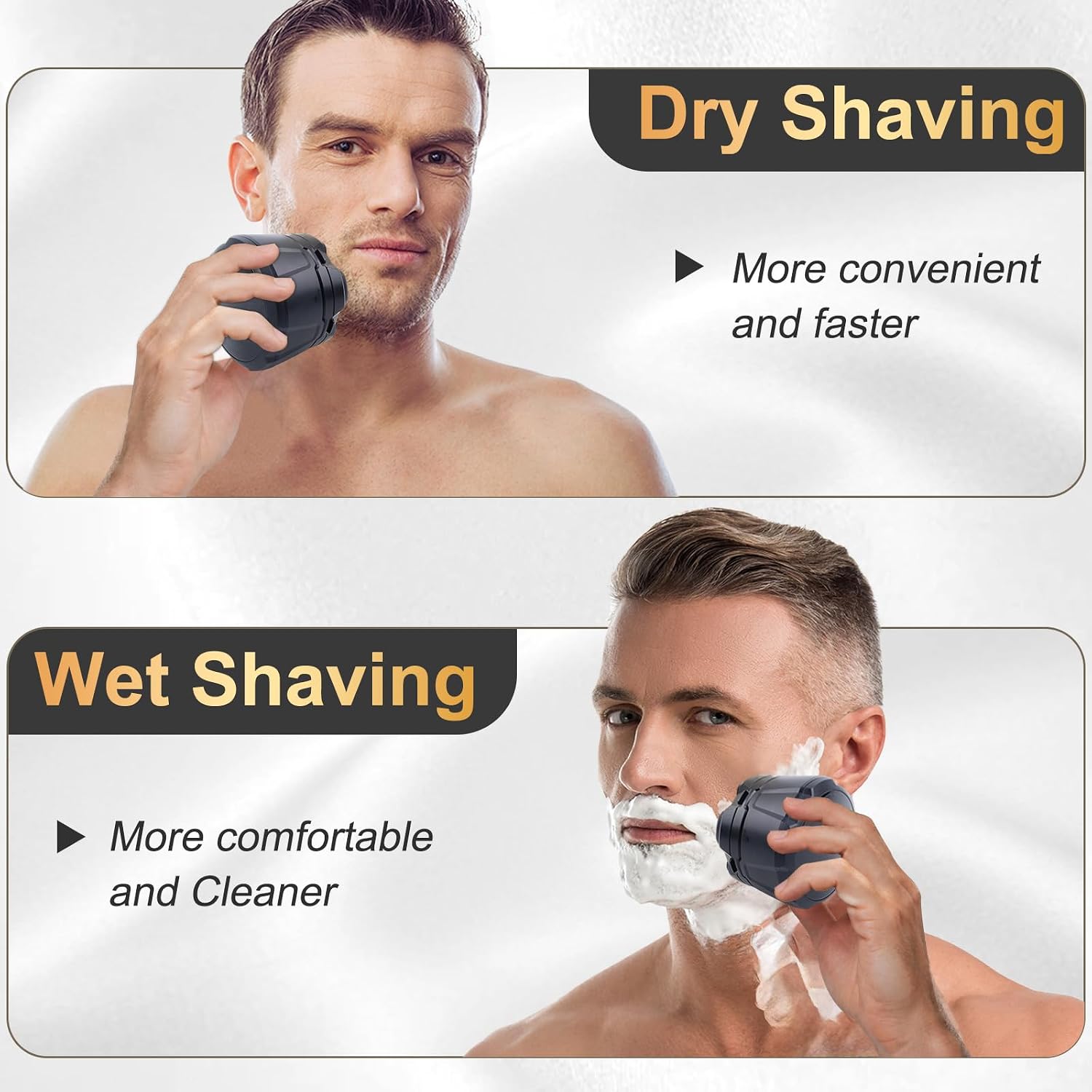 2 Pack 6-Blade Magnetic Shaver Replacement Head fits Many 6D Electric Razor image 5