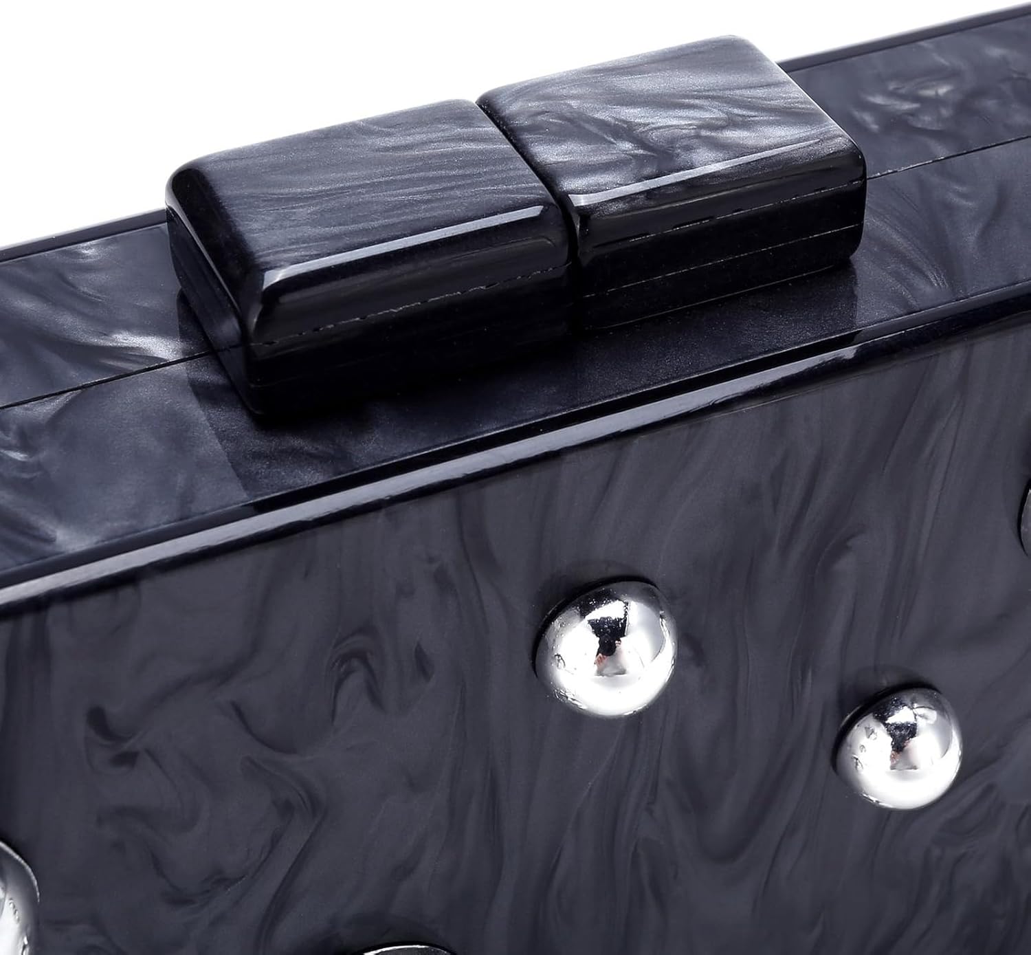 Gets Acrylic Clutch Purses for Women with Marbling Purses and Handbags Elegant Banquet Evening Crossbody Bag - Image 5