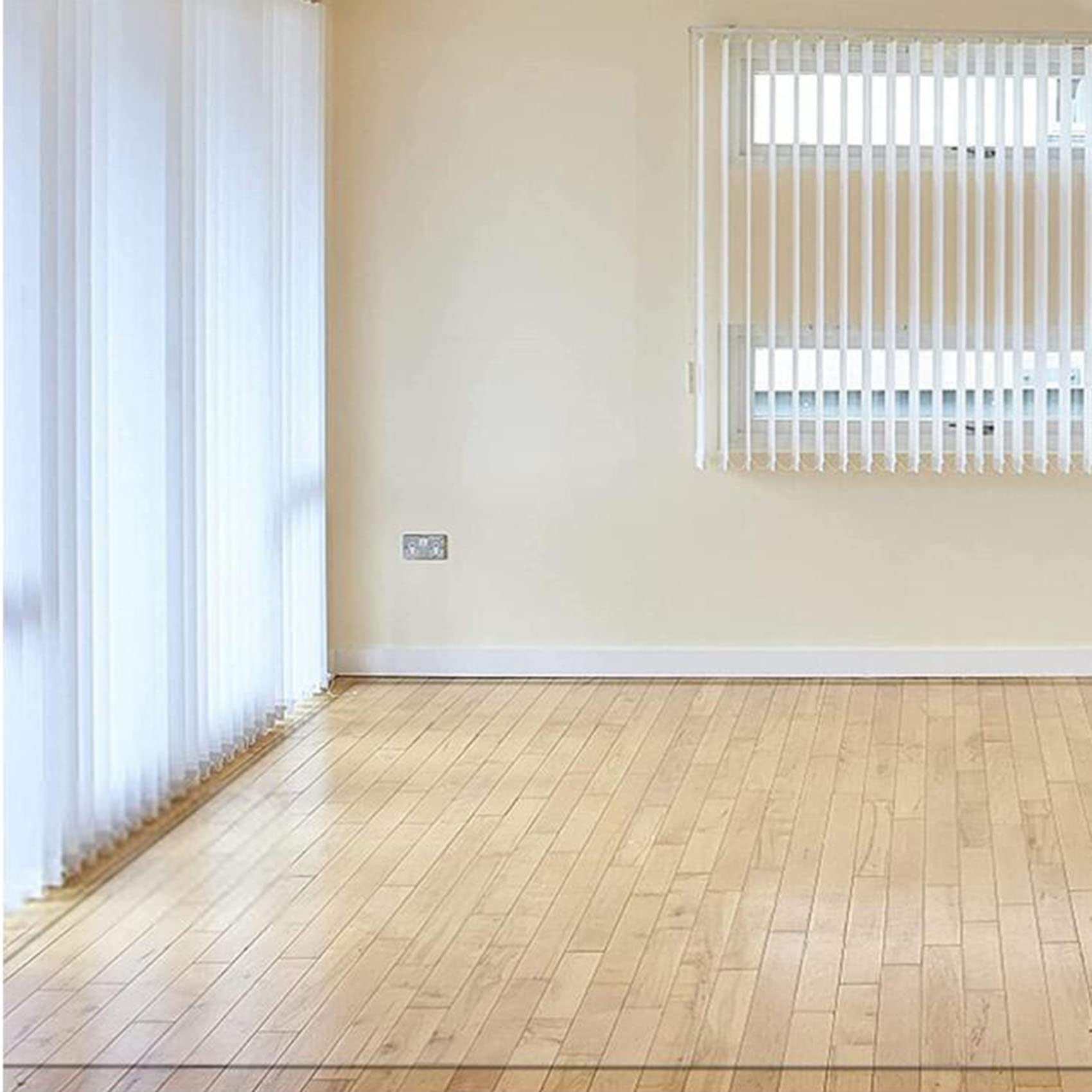 Bürostuhlunterlage Bodenschutzmatte | Bodenmatte Stuhlunterlage | Transparent Budget-Bodenschutzmatte für Hartböden,60/70/80 cm breit, 80-180cm Länge(60x60cm/23.62x23.62in)