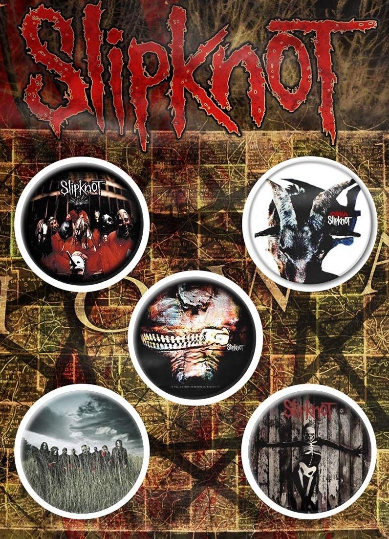 Slipknot Albums 5 x 25mm Badge Pack (rz)