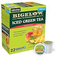 Vista 3 de Bigelow - Té verde helado tropical, K-Cup, 0.10 onzas, 22/caja
