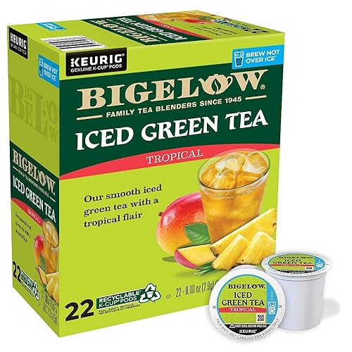 Miniatura 3 de Bigelow - Té verde helado tropical, K-Cup, 0.10 onzas, 22caja