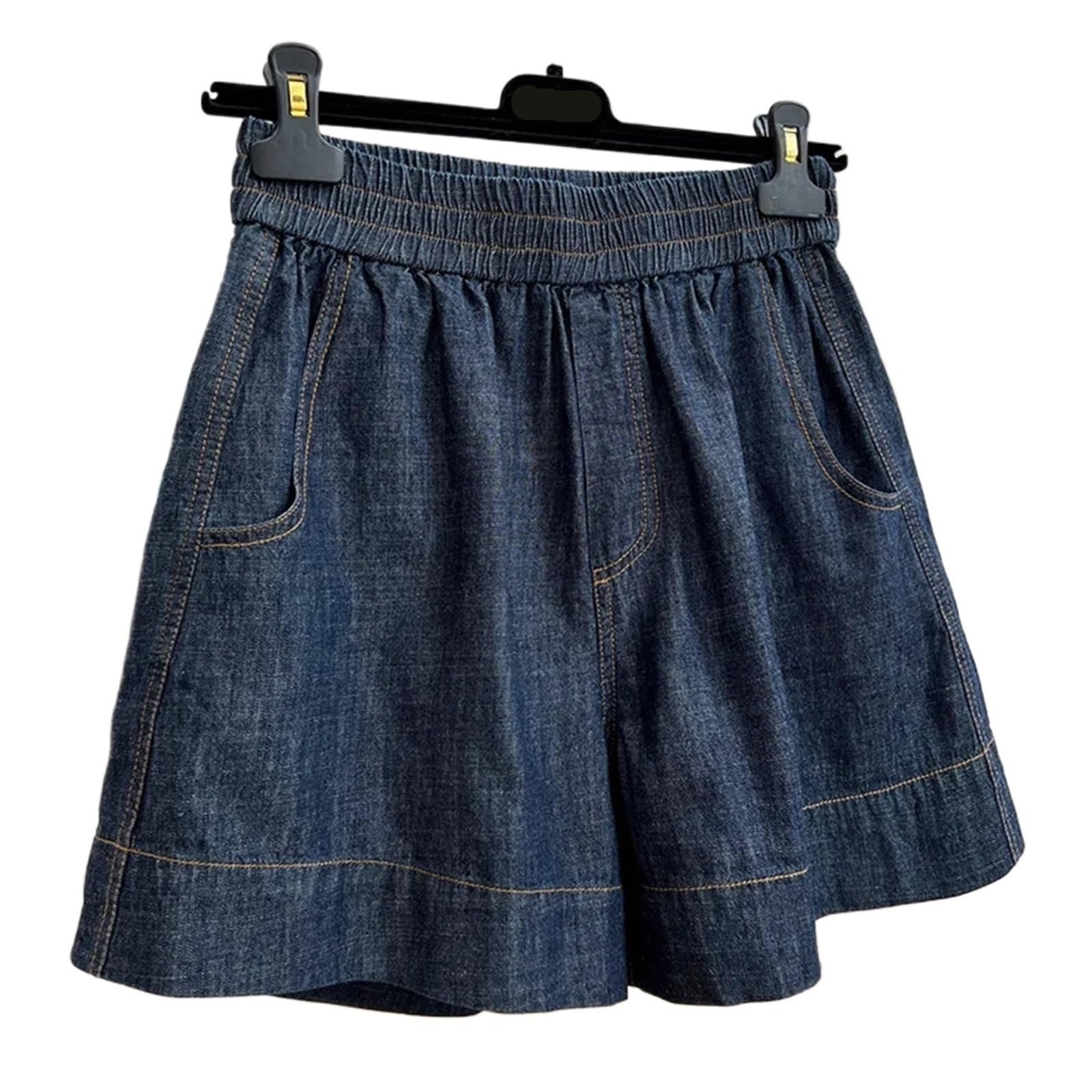Falda Vaquera Mujer Pantalones Cortos Vaqueros con cordón for Mujer, Ligeros, Elegantes, Informales, de Verano, con Falda
