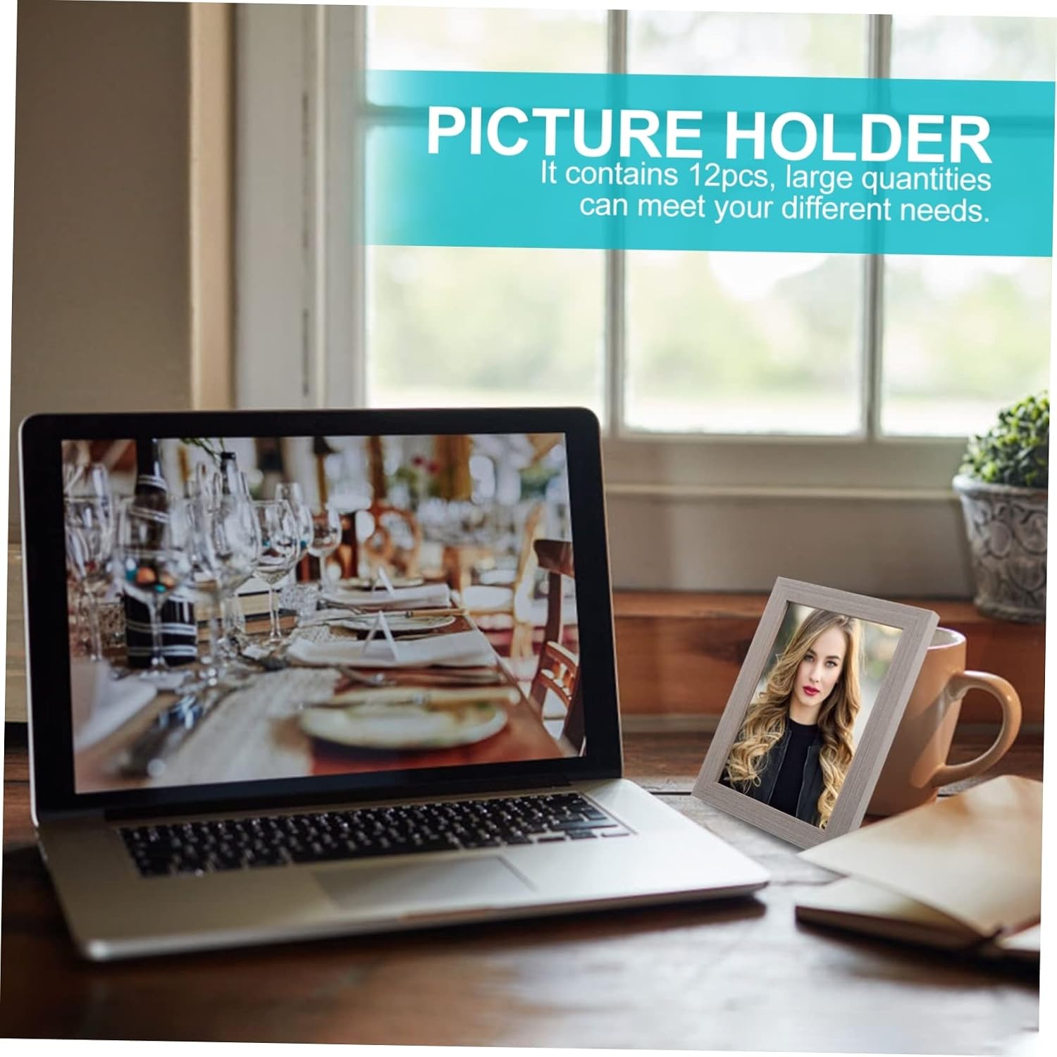 12pcs Plastic Photo Frame Brackets for Tabletop Display Artwork Stands for Family Office and Studio Use Convenient Plastic Supports for Pictures and Art