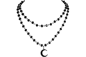 Gothic Moon Necklace: Captivating Celestial Adornment