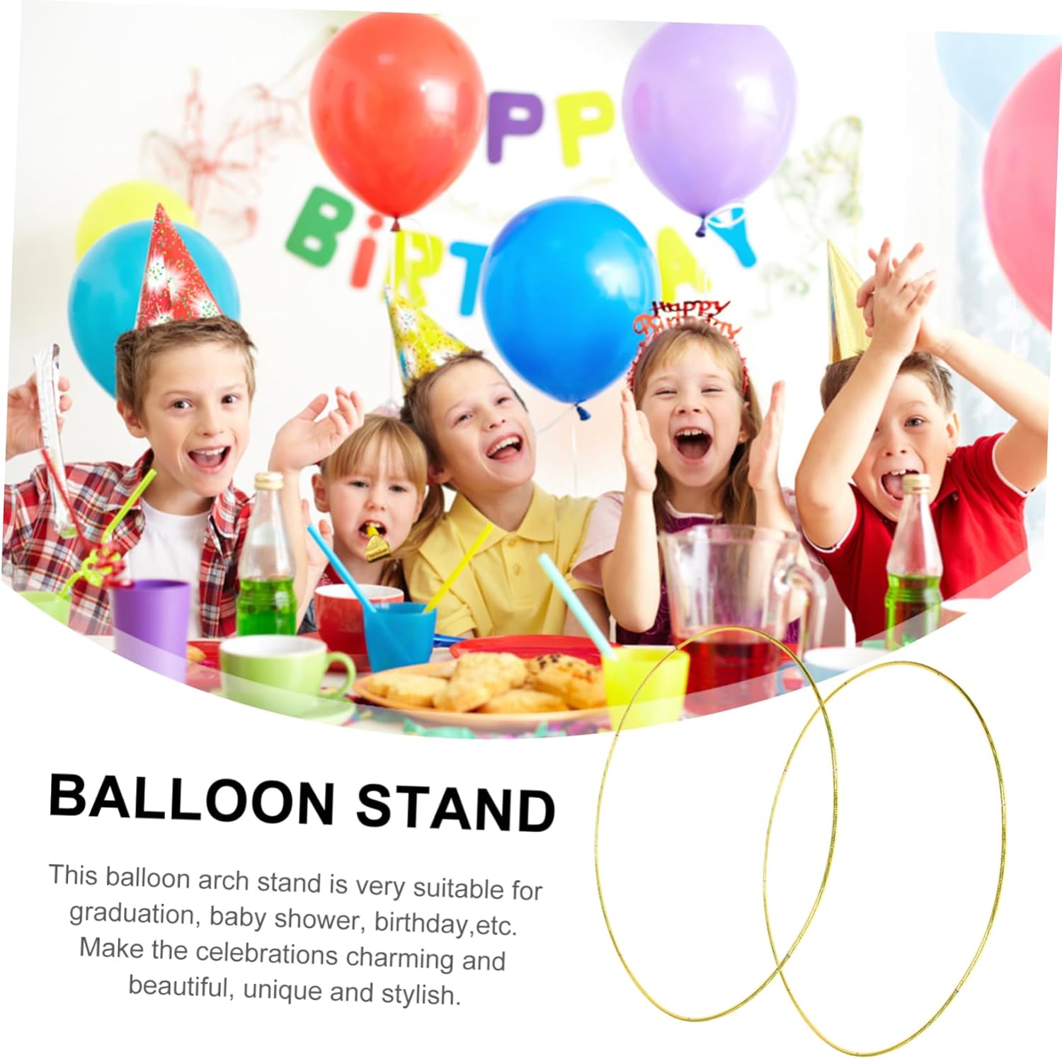 Decorative Circle Balloon Arch Frame Kit for Wedding Party Birthday Event Decor