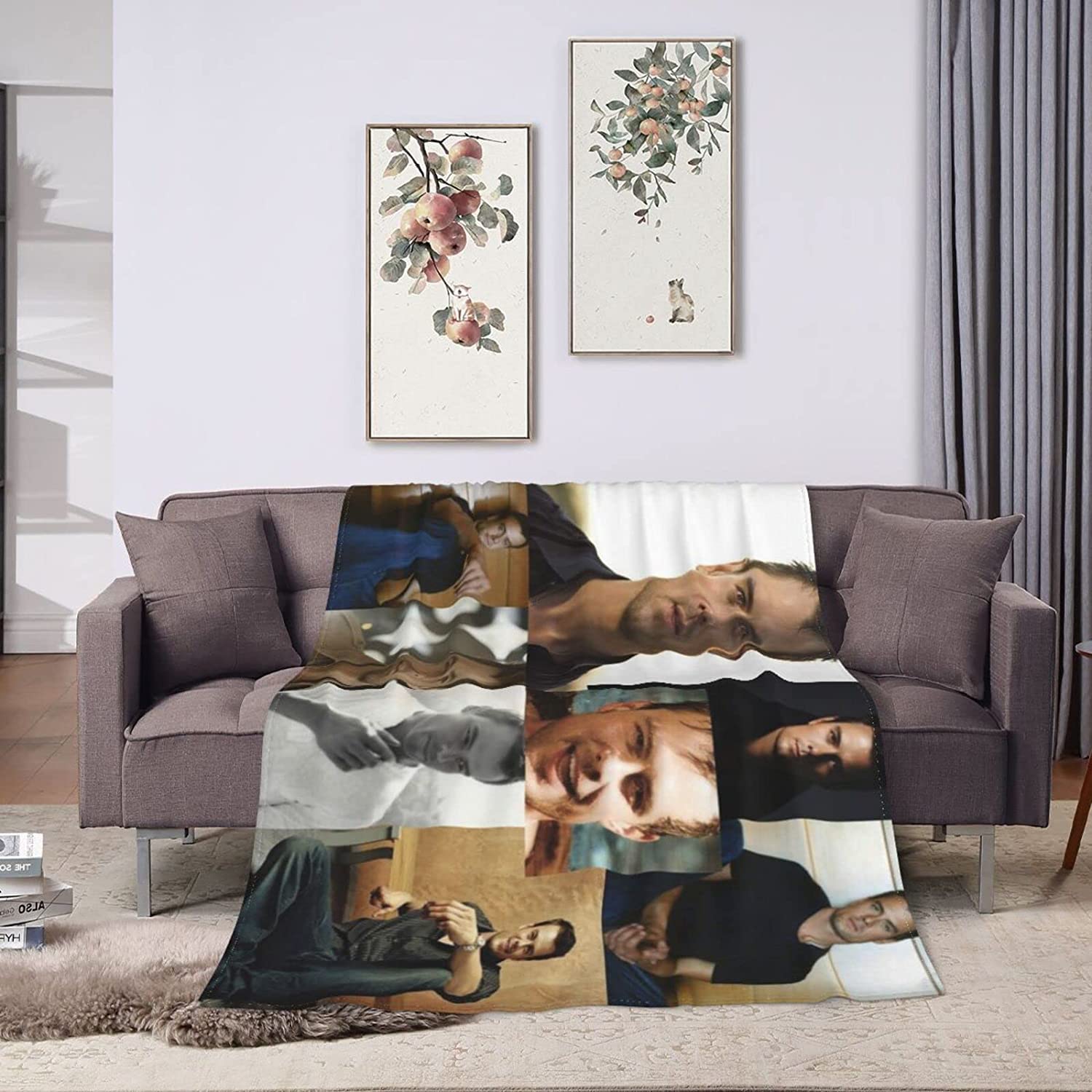 COOVA Coperta in pile Big Family, 304,8 x 304,8 cm, extra large, coperta per letto, accogliente, sfocata, gigante e ideale per tutta la famiglia, campeggio, biancheria da letto, senza cuciture (verde