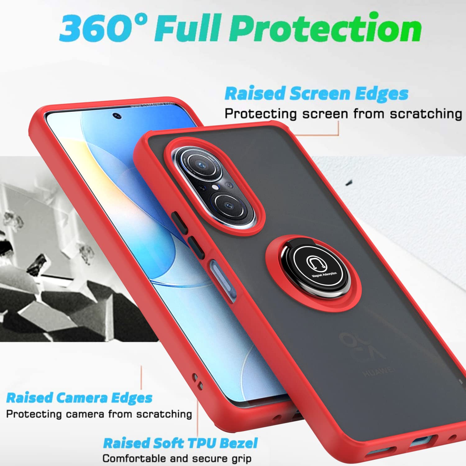 XINYEXIN Cover per Huawei nova 9 SE/Honor 50 SE, Traslucida
