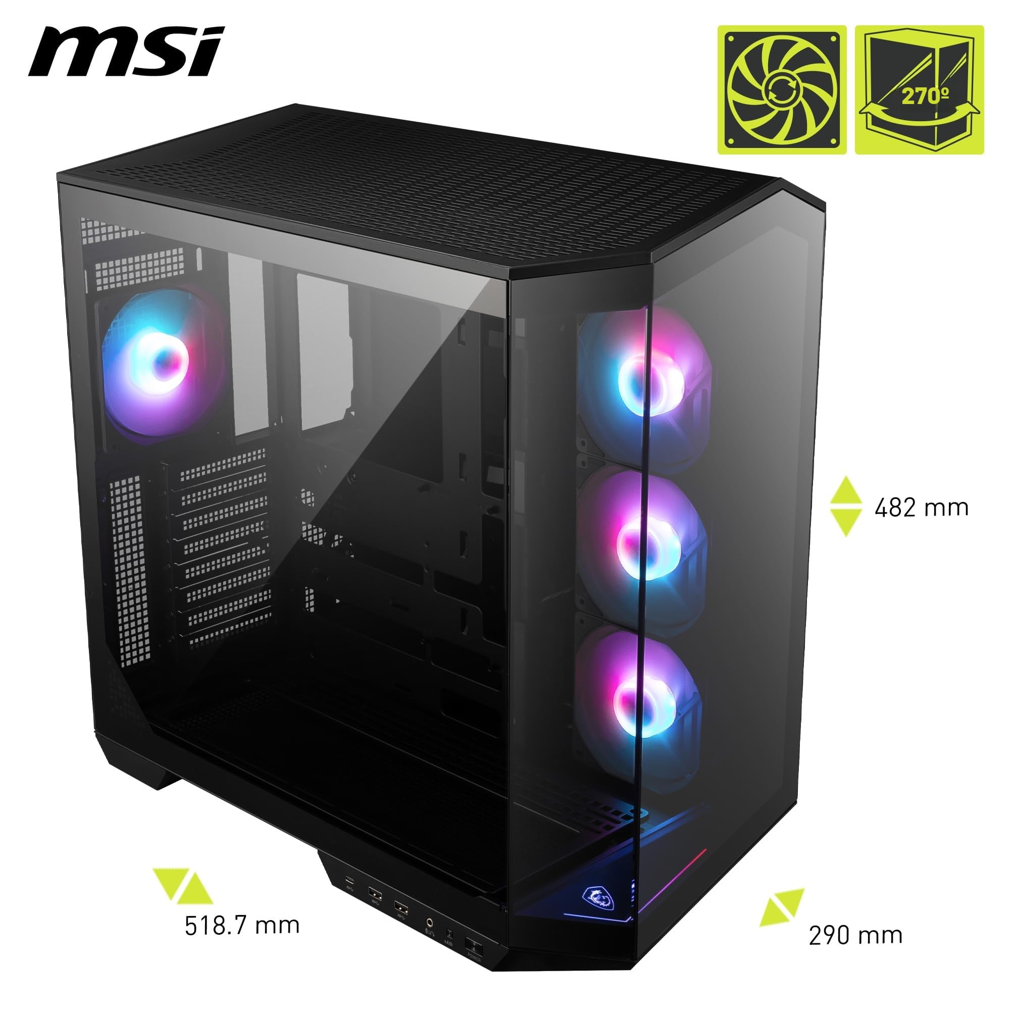 Case Per Pc - Msi - 306-7g26r21-Hh9 - Mag Pano 100r pz