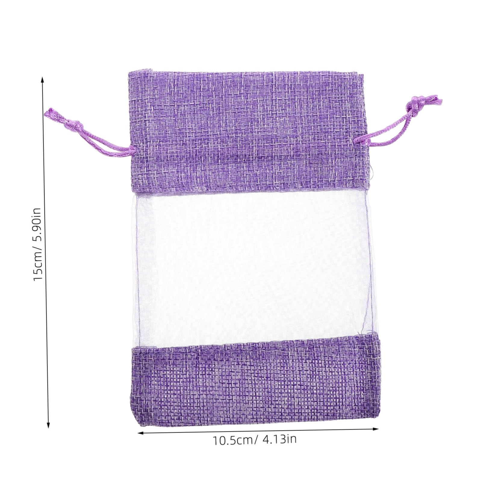 MUCKLILY 10pcs Lavender Sachet Bag Lavender Bags Sachet Container Purple Linen