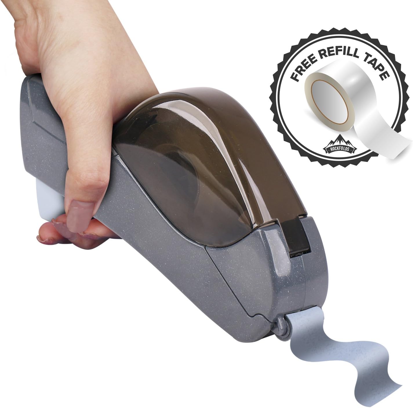 Packing Tape Dispenser and Tape Gun works great with clear Scotch adhesive sellotape for easy box packaging, gift wrapping and office shipping jobs. This sticky tape holder and roller masking machine!