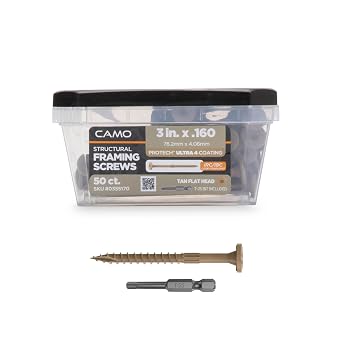 CAMO Structural Framing Screw - 3" x .160-50 ct 355170