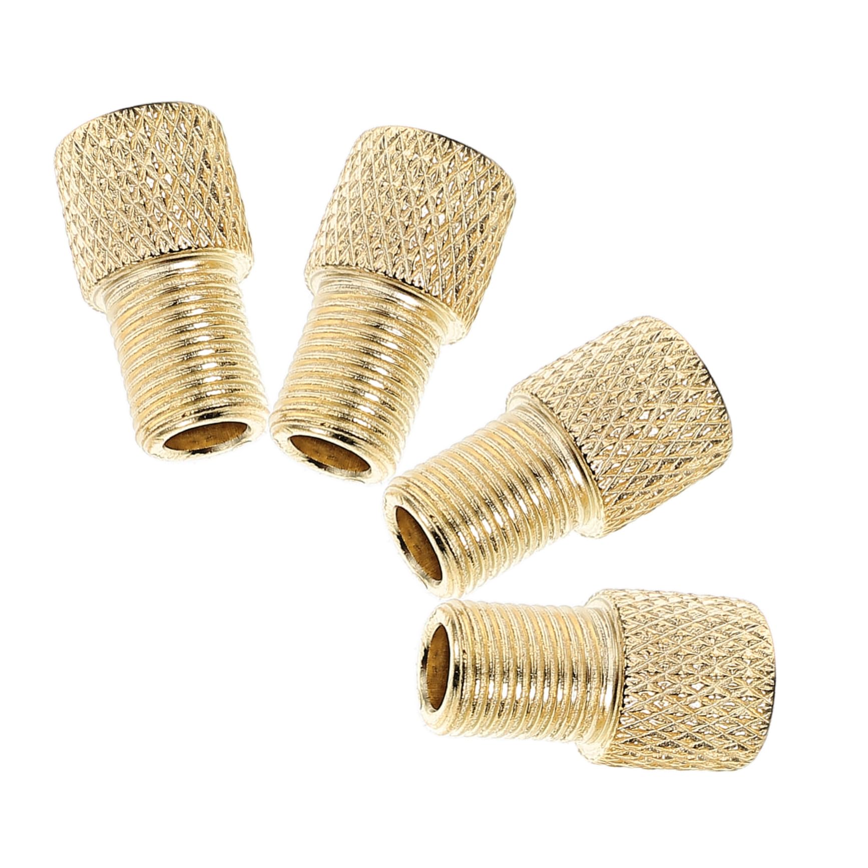 UKCOCO 4Pcs Bike Valve Adapter Metal Valve Caps for Road Mountain Bikes Compatible with All Bicycle Models Easy to Use Portable Pump Accessories for Cycling Adventures