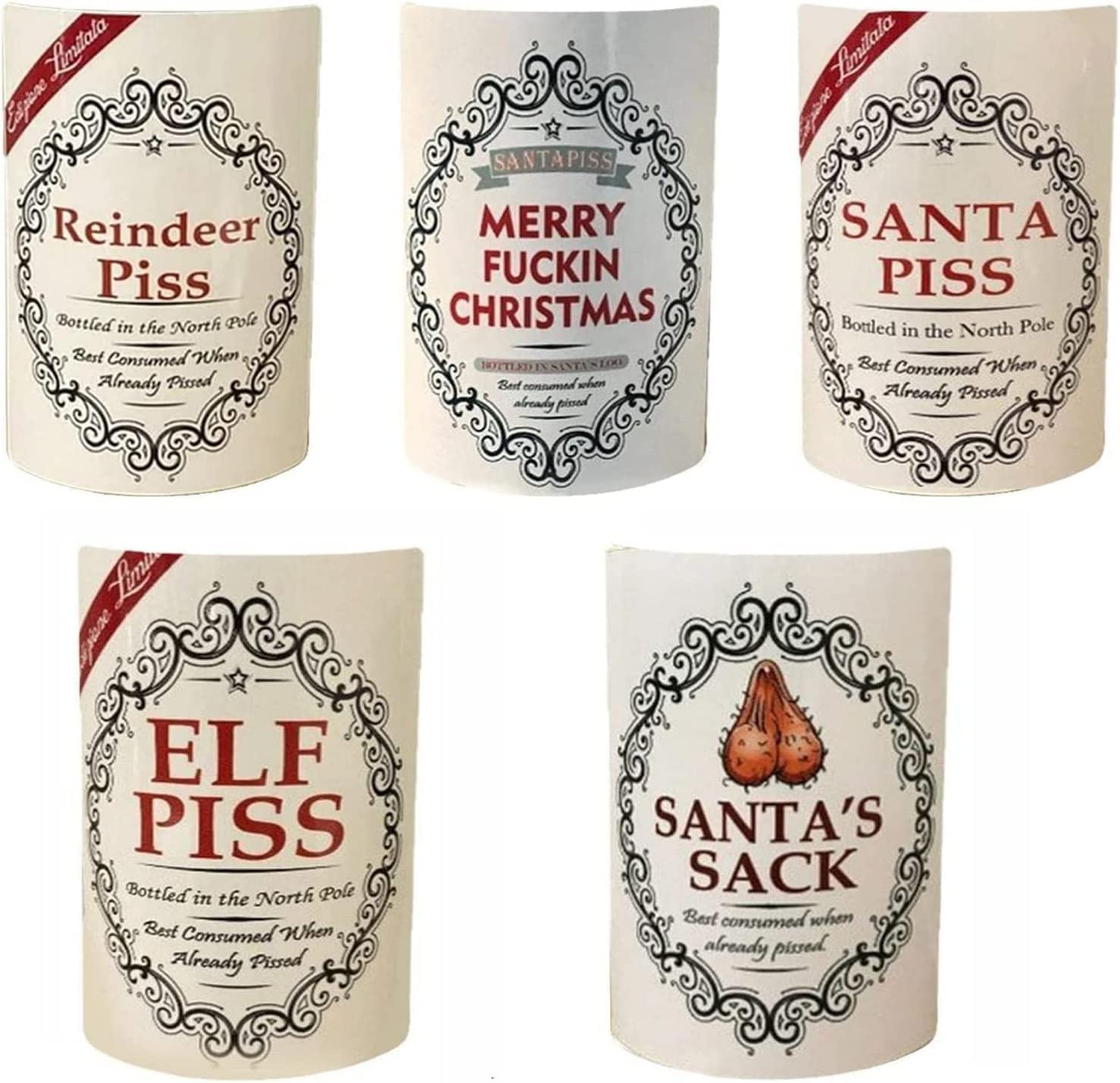 amazon-com-5pcs-1set-funny-christmas-wine-labels-for-bottles-christmas-wine-bottle-label-stickers-personalized-wine-bottle-labels-novelty-joke-bottle-labels-funny-joke-happily-wine-bottle-label-home-kitchen