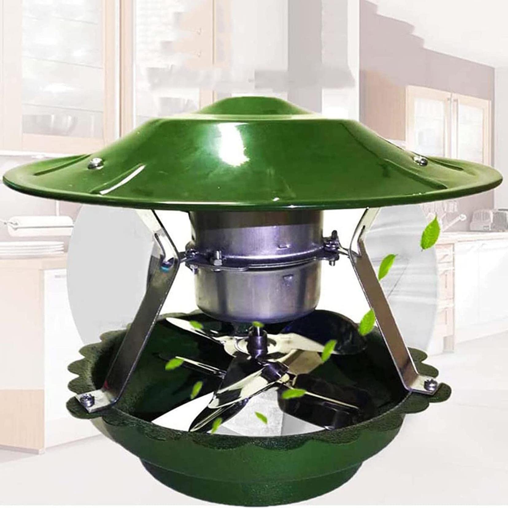 Ventilatore per camino, 60 W/80 W, aspiratore di fumo a 7 foglie, aspiratore e aspiratore per camino, ventola per fumi per una rimozione efficiente del fumo