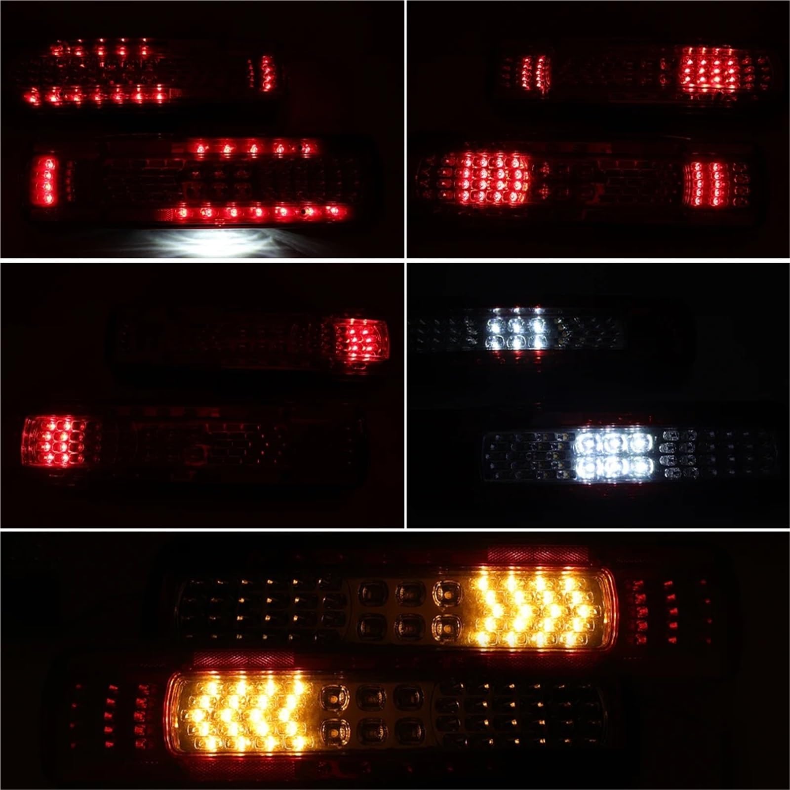 Lampa tylna zespolona Halogen światła Tylne światła LED do Volvo FH FM z brzęczykiem tylny kierunkowskaz stop hamulec światło przeciwmgielne światło cofania światło ostrzegawcze(Left and Right)