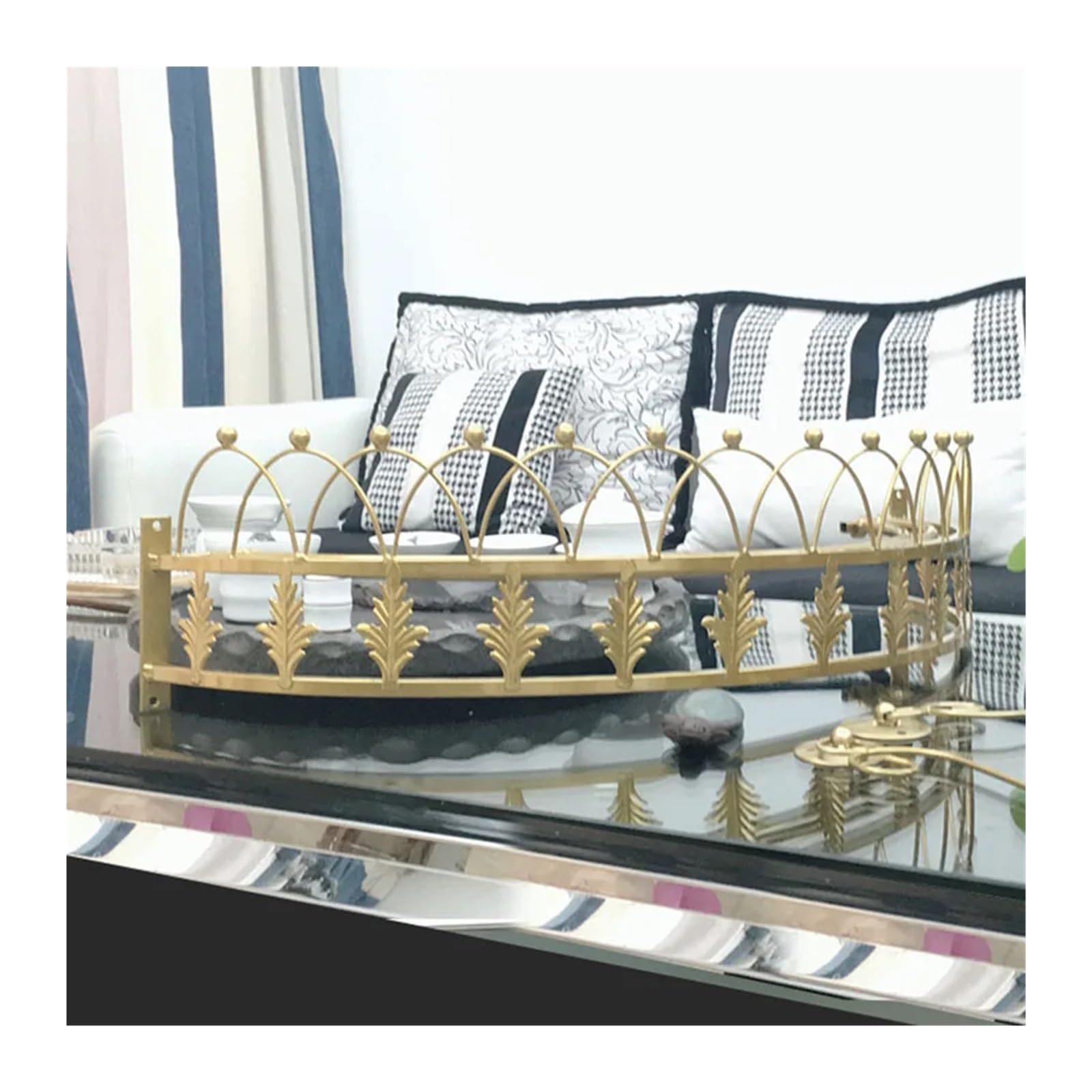 KiddiBubzi Princess Bed Canopy Bed Curtain Girl Children Room Decor Bedside Yarn Net Romantic Princess Tents Bed Canopy Valance(Only gold crown,2.0m (6.6 feet) bed)