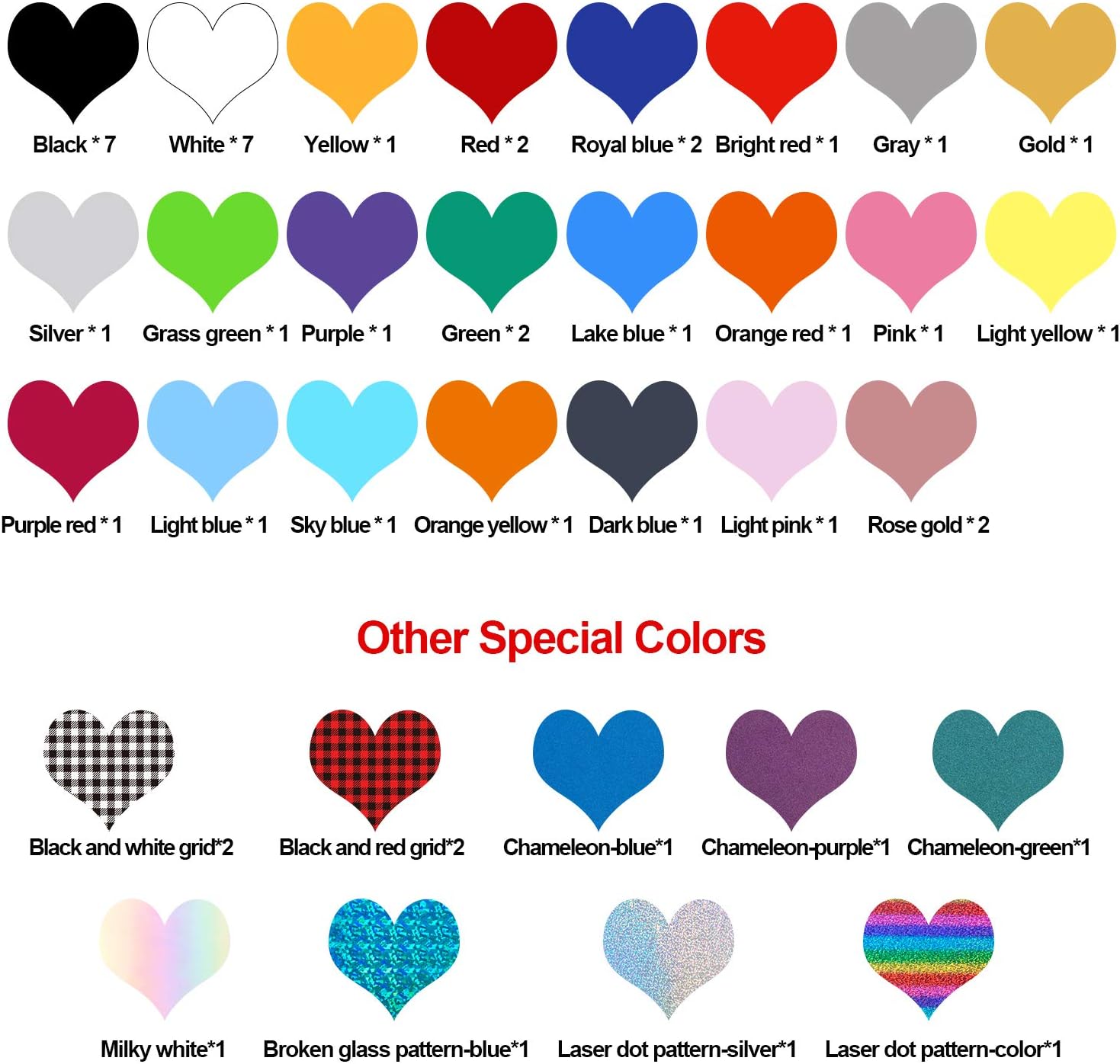 YRYM Heat Transfer Vinyl Bundle : 52 Pack 12" x 12" PU Iron on Vinyl, 32 Assorted Colors Iron on Vinyl with Christmas Buffalo Plaid HTV for Heat Press Design T-Shirts